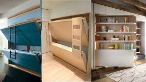 Space saving bedroom furniture for tiny homes