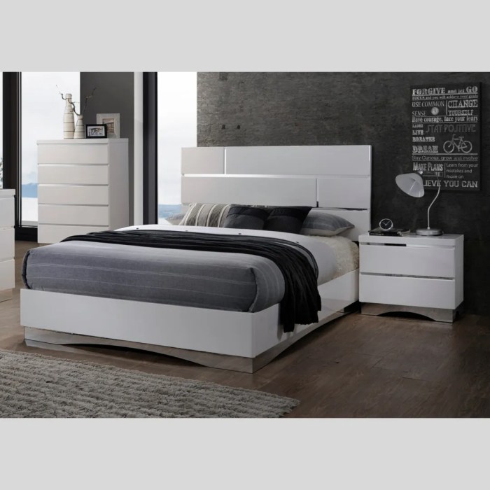 White bedroom furniture sets with mirror